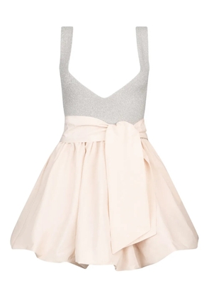 LIU JO sleeveless knitted mini dress - Neutrals