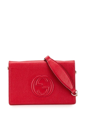 Gucci Pre-Owned 2016-2025 Leather Soho Wallet on Chain crossbody bag - Red
