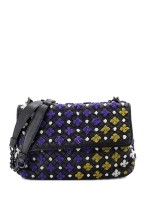 Bottega Veneta Pre-Owned Olimpia Embroidered Intrecciato Nappa Small crossbody bag - Black