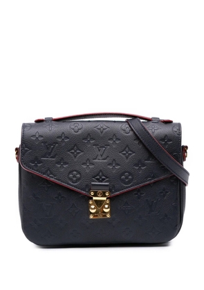 Louis Vuitton Pre-Owned 2018 Monogram Empreinte Pochette Metis satchel - Blue