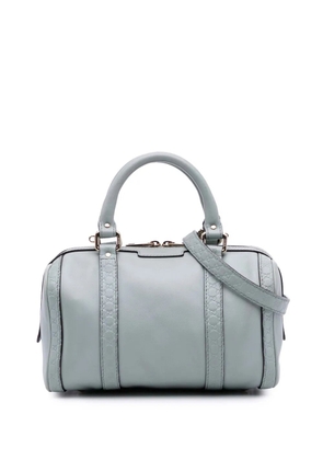 Gucci Pre-Owned 2016-2025 Small Microguccissima Trimmed Leather Joy Boston Bag satchel - Blue