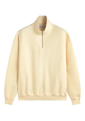 LES HÉRITIERS logo quarter zip sweatshirt - Yellow