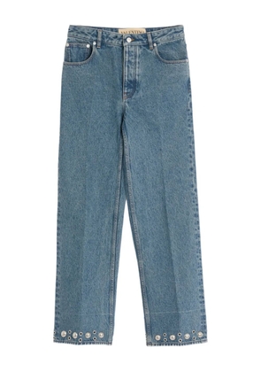 Valentino Garavani cabochon-detail jeans - Blue