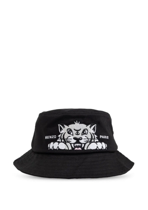 Kenzo Varsity cotton bucket hat - Black
