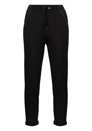 Brunello Cucinelli Monili-detail drawstring track pants - Black