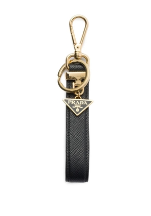 Prada leather keyring - Black