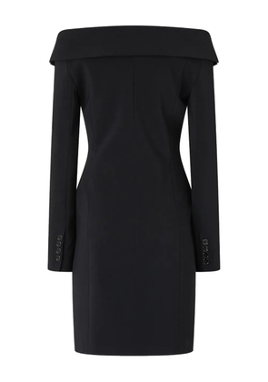 PINKO off-shoulder buttoned midi dress - Black