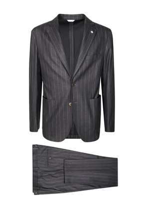Manuel Ritz pinstriped suit - Black