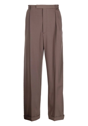 Gucci pleated wool trousers - Brown