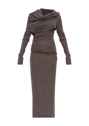 ENTIRE STUDIOS cowl-neck draped dress - Grey