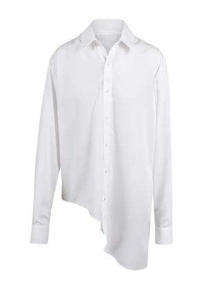 Ssheena asymmetric-hem shirt - White