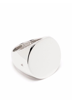 Tom Wood Clean Circle sterling silver signet ring