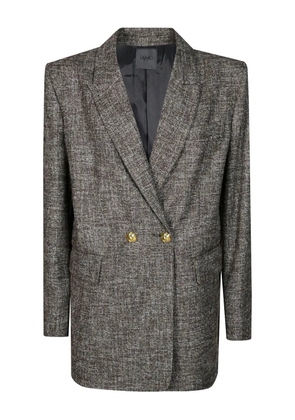 PINKO double-breasted flannel blazer - Brown