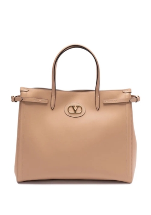 Valentino Garavani leather tote bag - Neutrals