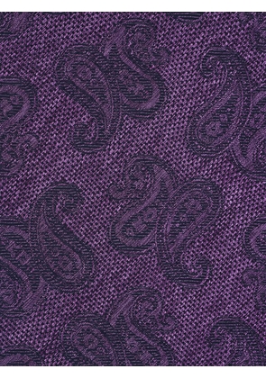 Paolo Albizzati paisley-pattern silk tie - Purple