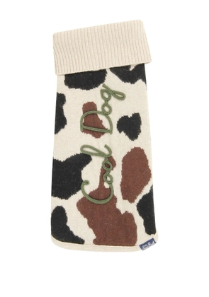 MC2 Saint Barth cow-print wool sweater - Neutrals