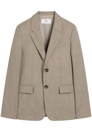AMI Paris wool blazer - Neutrals