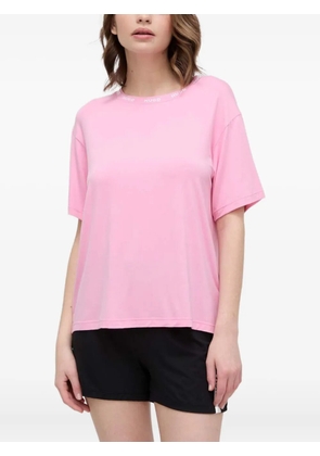 HUGO logo crew-neck nightwear - Pink