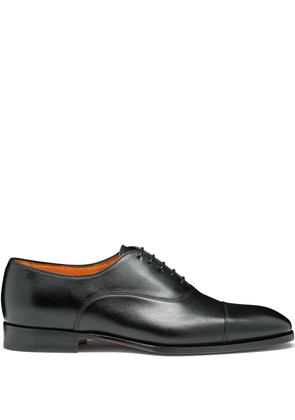 Santoni leather Oxford shoes - Black