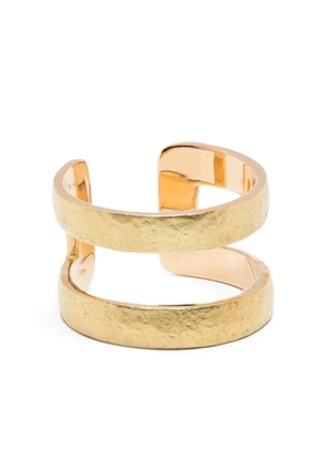 Wouters & Hendrix Gold 18kt yellow gold double-band ring