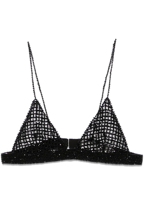 Golden Goose beaded crochet bra top - Black