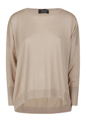 Aragona round-neck wool sweater - Neutrals
