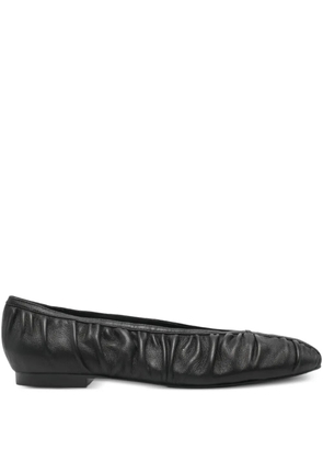 Bibi Lou ruched ballet flats - Black