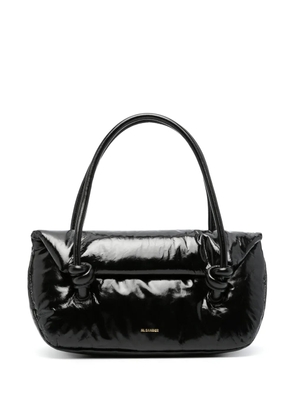 Jil Sander padded leather shoulder bag - Black