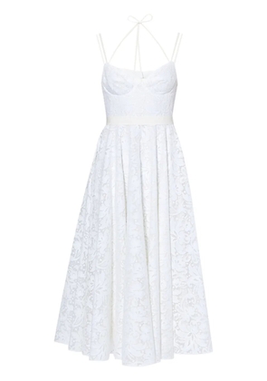 ERDEM Rea strap-detail lace gown - Neutrals