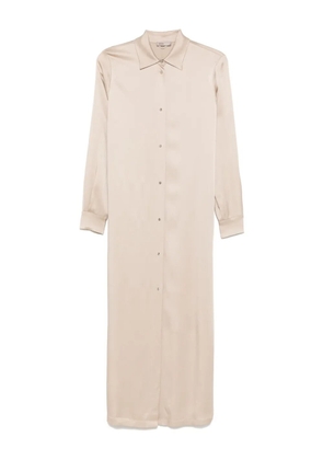 Herno satin shirt dress - Neutrals