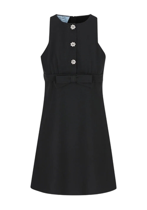 Prada jewel-embellished mini dress - Black