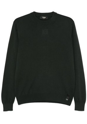 FENDI SWEATER C-NECK VIRGIN WOOL - Green