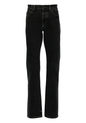Saint Laurent logo-button jeans - Black