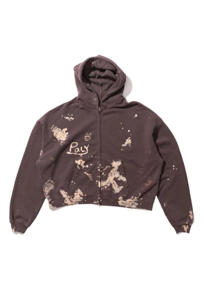 Paly zip-up hoodie - Brown