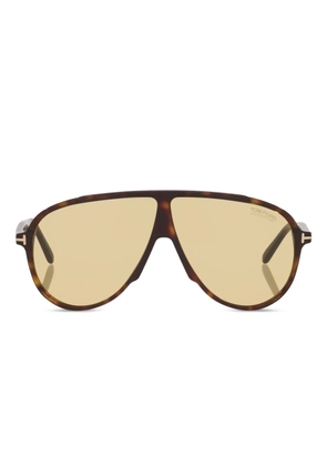 TOM FORD Eyewear Vladimir browline sunglasses - Green