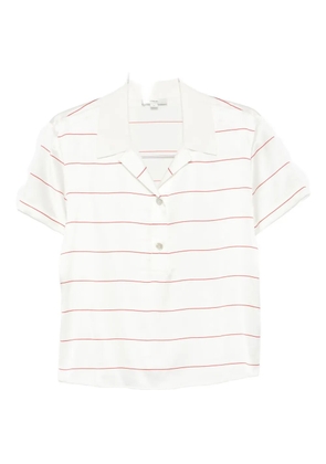 Vince striped silk blouse - White
