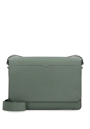 Valextra V-Line messenger bag - Green