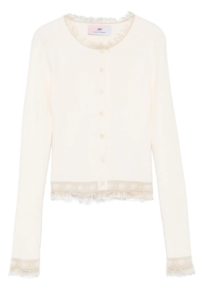 Chiara Ferragni Eyelike-intarsia cardigan - White