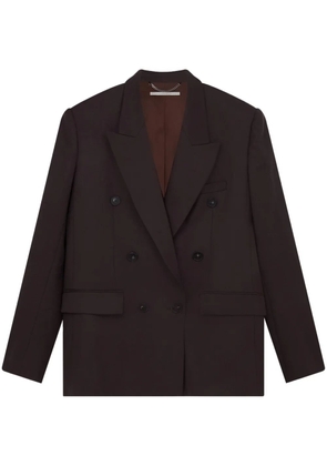 Stella McCartney double-breasted wool blazer - Brown