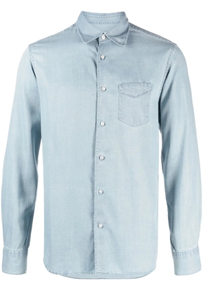 Officine Generale button-up lyocell shirt - Blue