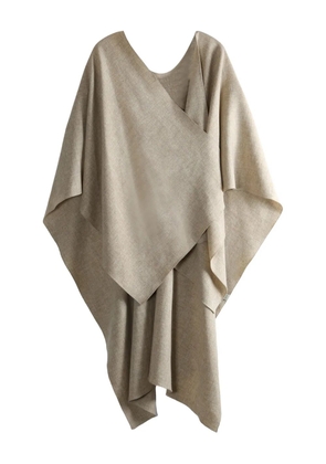 Cortana asymmetric poncho - Neutrals