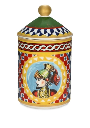 Dolce & Gabbana Carretto-print scented candle (340g) - Red