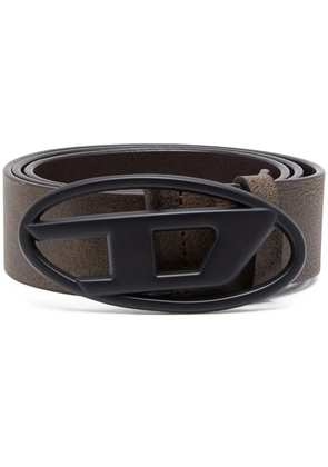 Diesel B-1DR buckle leather belt - Brown