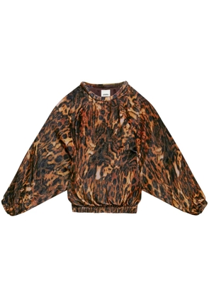 ISABEL MARANT Dabia leopard-print blouse - Brown
