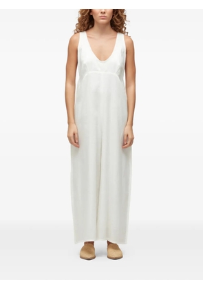 Osklen frayed jumpsuit - White