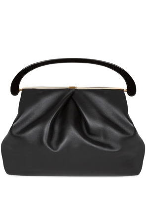 DRIES VAN NOTEN folded leather tote bag - Black