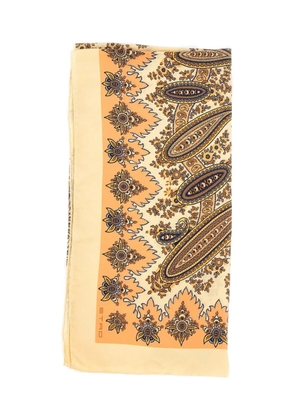 ETRO paisley print silk scarf - Neutrals