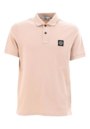 Stone Island logo-patch polo shirt - Pink