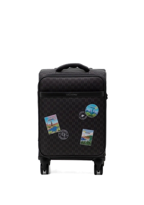 Karl Lagerfeld IKON monogram suitcase - Brown