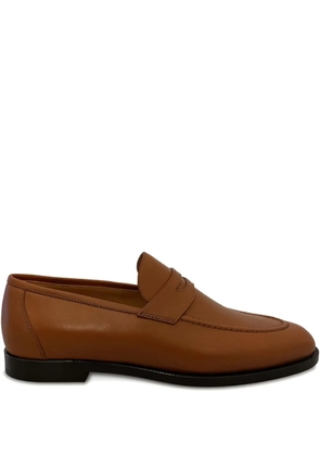 Loro Piana Sergio penny leather loafers - Brown